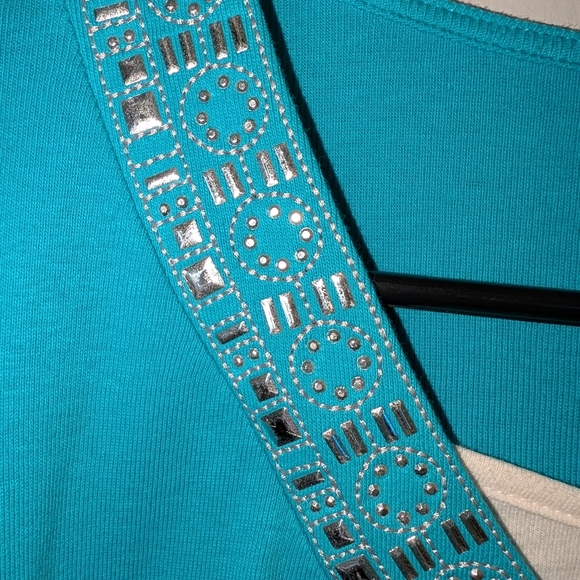 Karen Scott Embellished Top - Picture 4 of 7